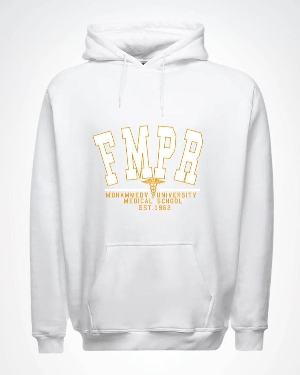HOODIE FMPR White & Golden detailed