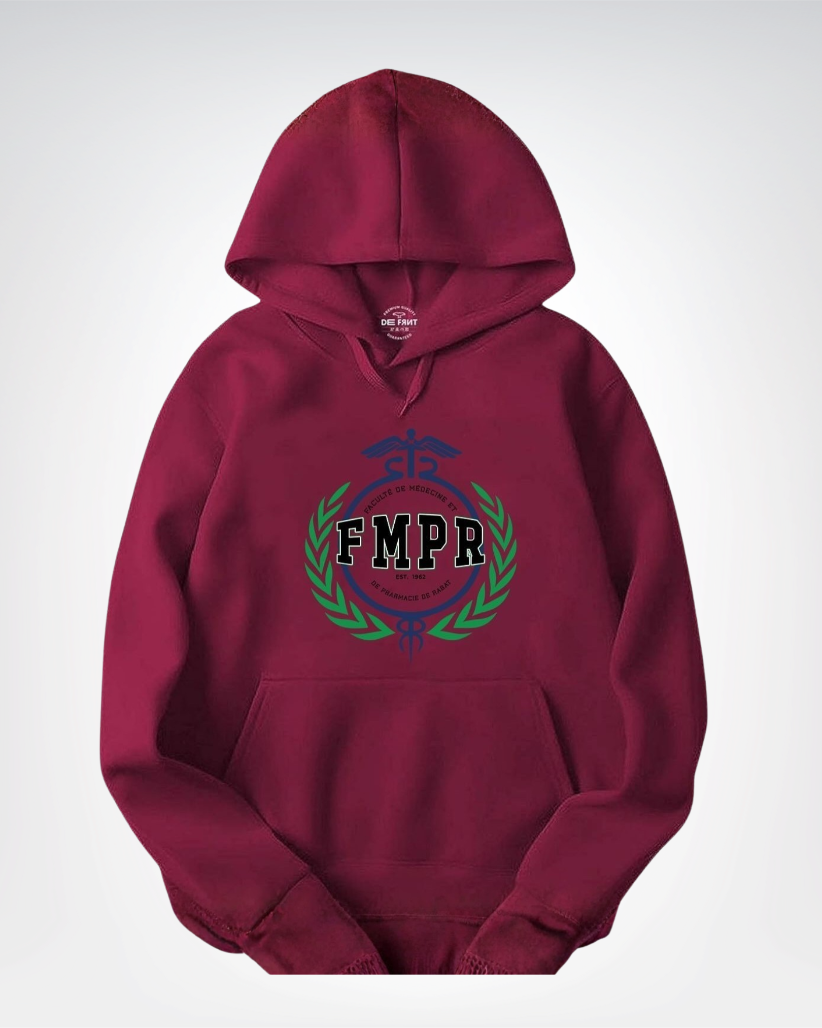 HOODIE FMPR Green & Blue detailed